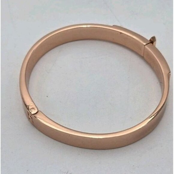 Stella and Dot Rose Gold Inspirational You Do You Quote Hinged Bangle Hart Verse - Picture 7 of 11